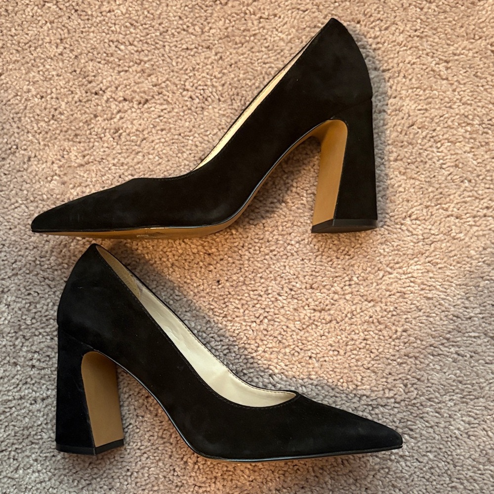 Vince Camuto Black Suede Heels